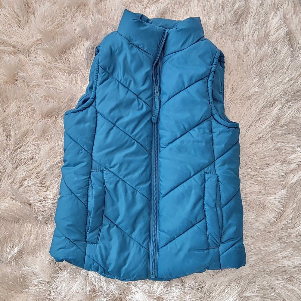 Birch & Stone Girls Puffer Vest Sz 8 Blue